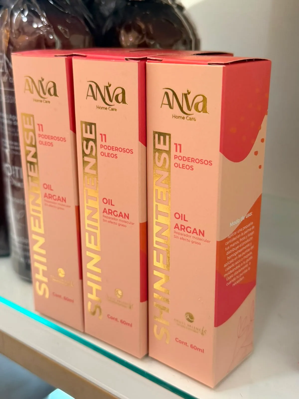 Aceite Aniva Shineintense Oil Argan de 60 ml.